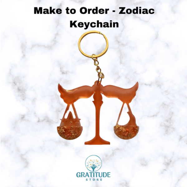 Zodiac Sign Keychain